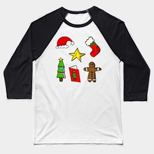 Cute Christmas Decorations Pack Baseball T-Shirt